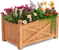 Solid Wood Elevated Garden Planter Box