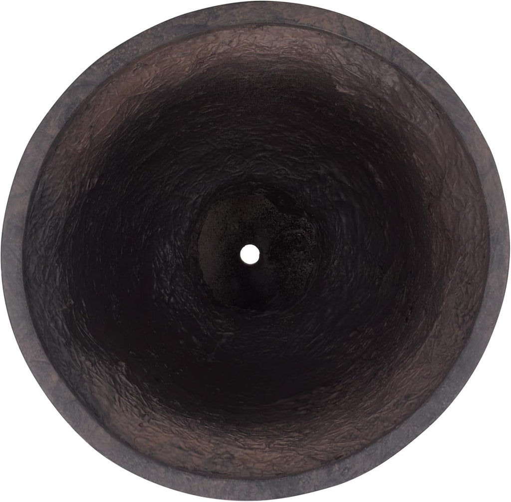 Brown Pedestal Urn Planter