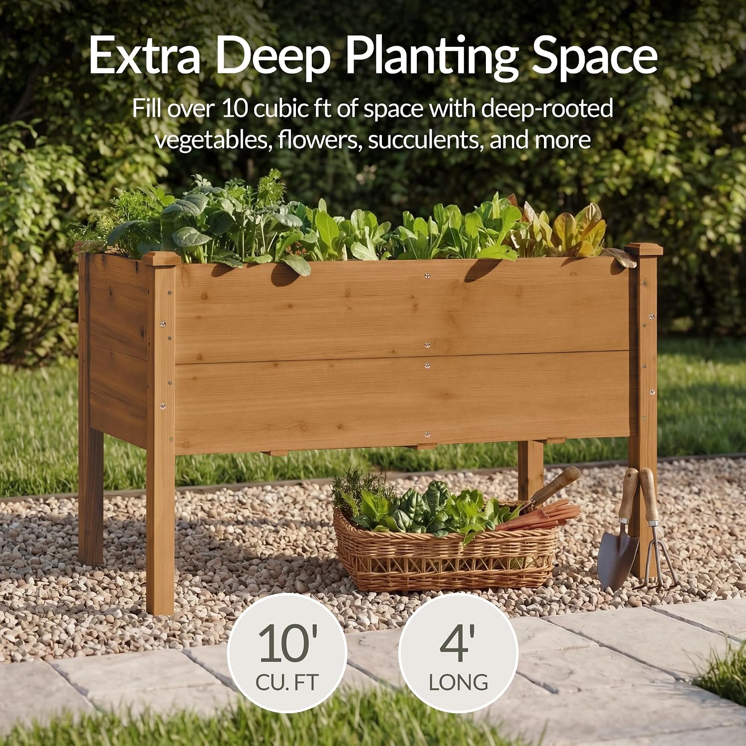 Acorn Brown Fir Elevated Garden Bed