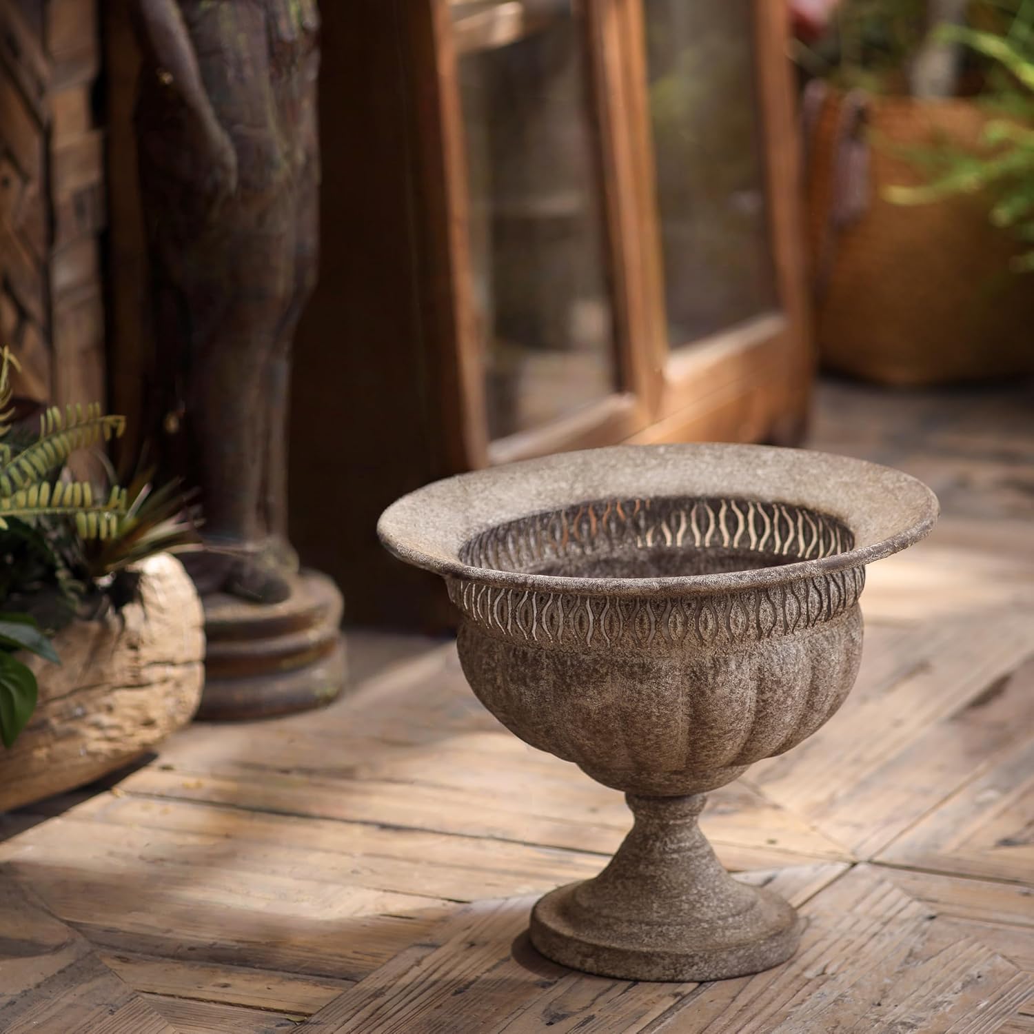 Embossed Imitation Stone Urn Planter