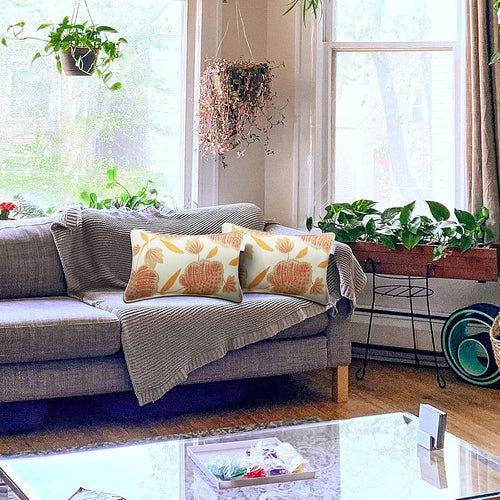 12x20 Waterproof Outdoor Lumbar Pillows With Inserts