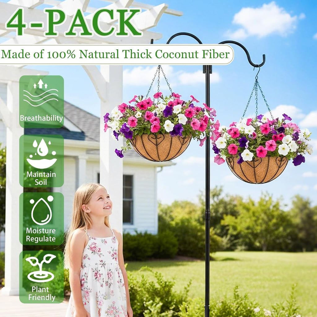 Metal Hanging Baskets With Coco Liner