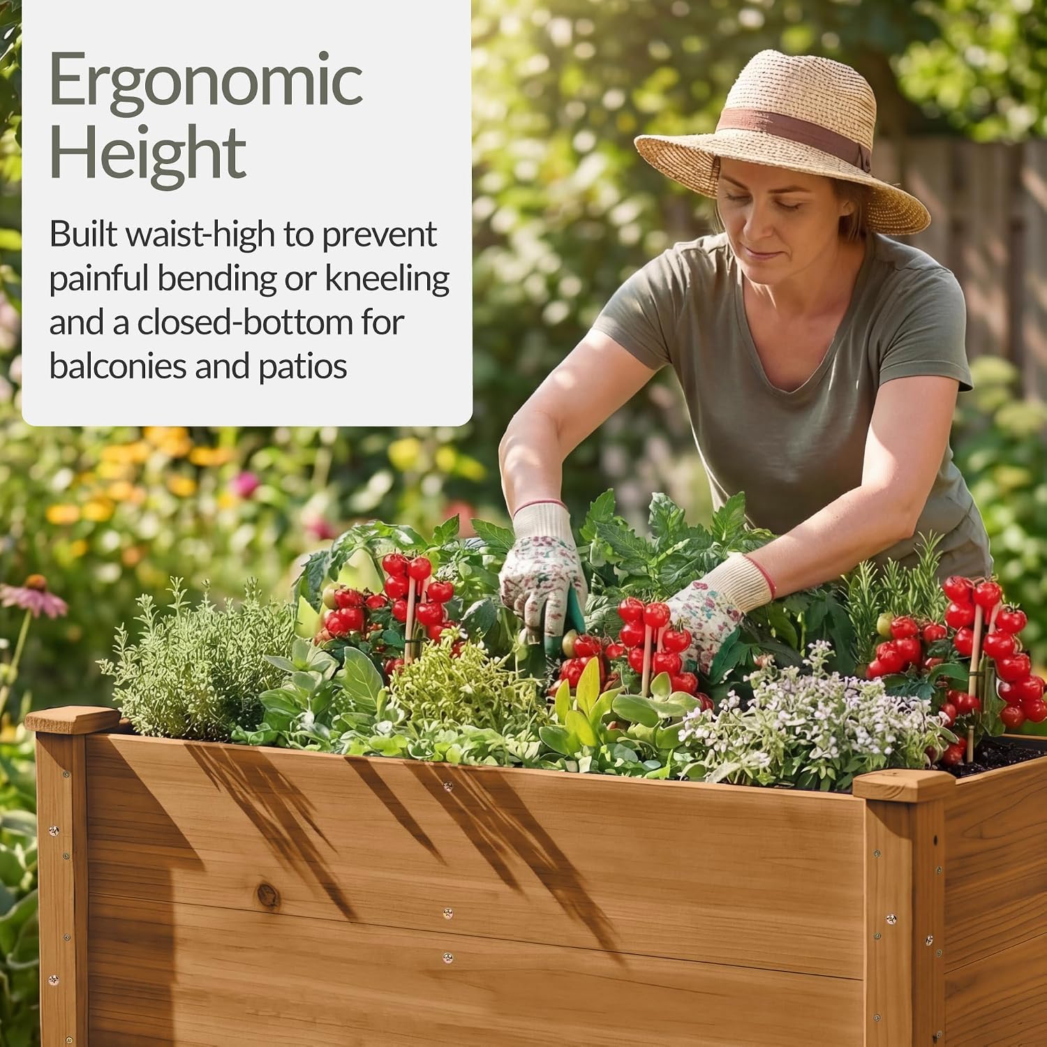 Acorn Brown Fir Elevated Garden Bed