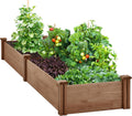 Dark Brown Fir Divisible Garden Bed