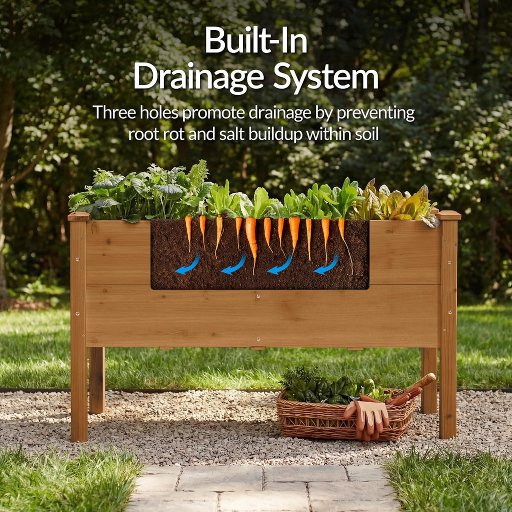 Acorn Brown Fir Elevated Garden Bed